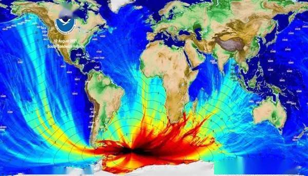科学家发现一次神秘的全球性海啸 却不知道来自哪里插图