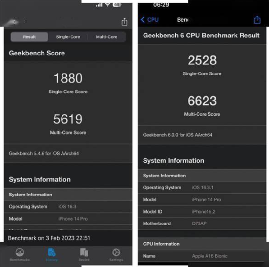 安卓哭晕在厕所！iPhone 14 Pro Geekbench 6新跑分逆天插图1