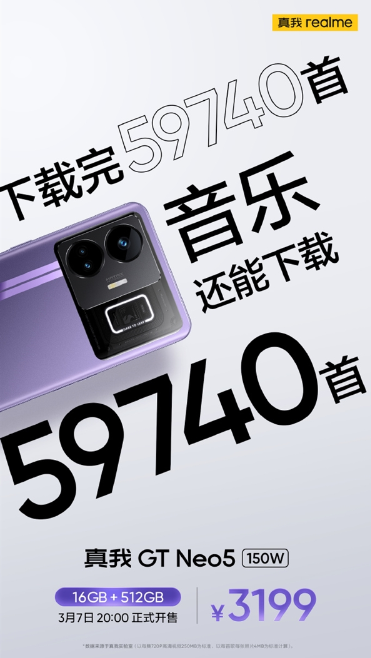 真我GT Neo 5 16+512GB今晚正式开售：首销仅3199元插图1