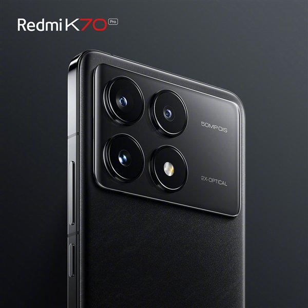 直边直屏！Redmi K70“墨羽”配色外观正式公布插图