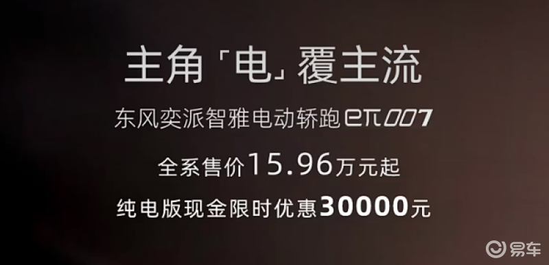 东风奕派eπ007正式上市 售15.96万元起插图1