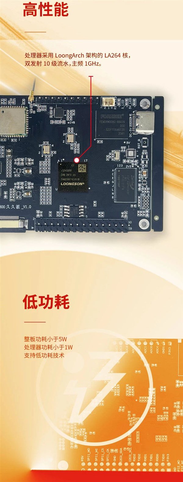 龙芯2K0300触控一体机发布：自主架构单核1GHz 功耗不到1W插图6