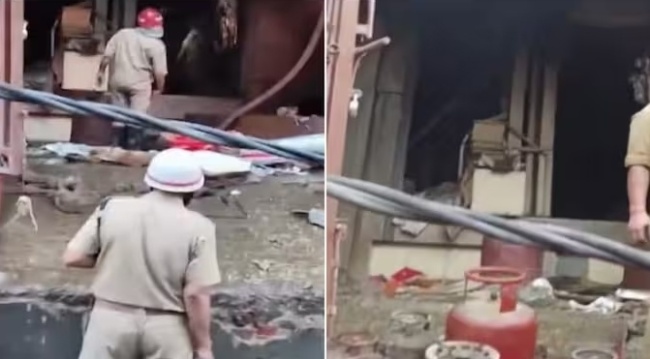 印度德里一工厂发生爆炸并燃起大火 已致3死6伤插图