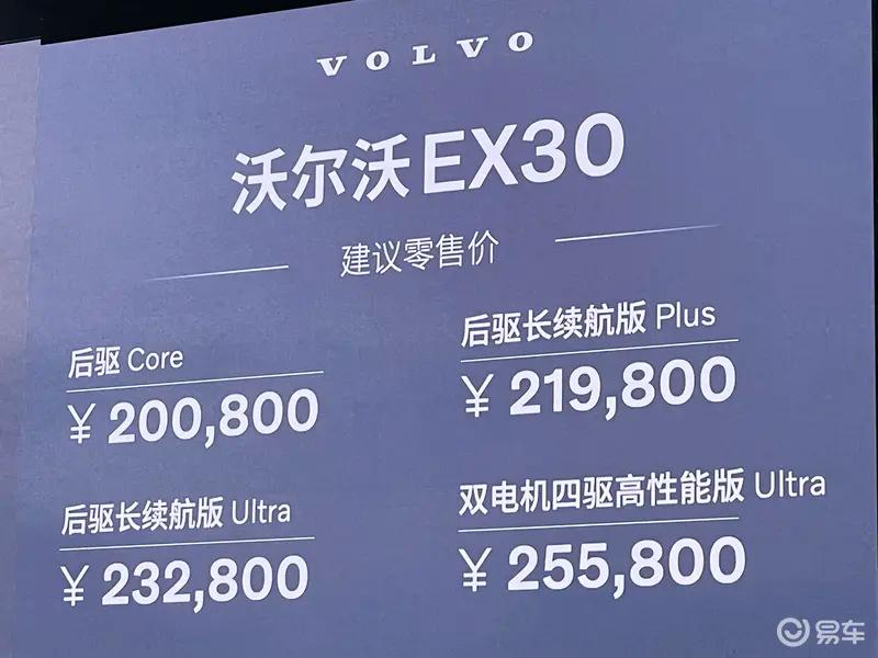 沃尔沃EX30正式开启交付 售20.08万元起插图2