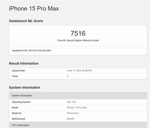 iPhone 15 Pro Max喜提iOS 18：神经网络引擎性能提升明显插图1
