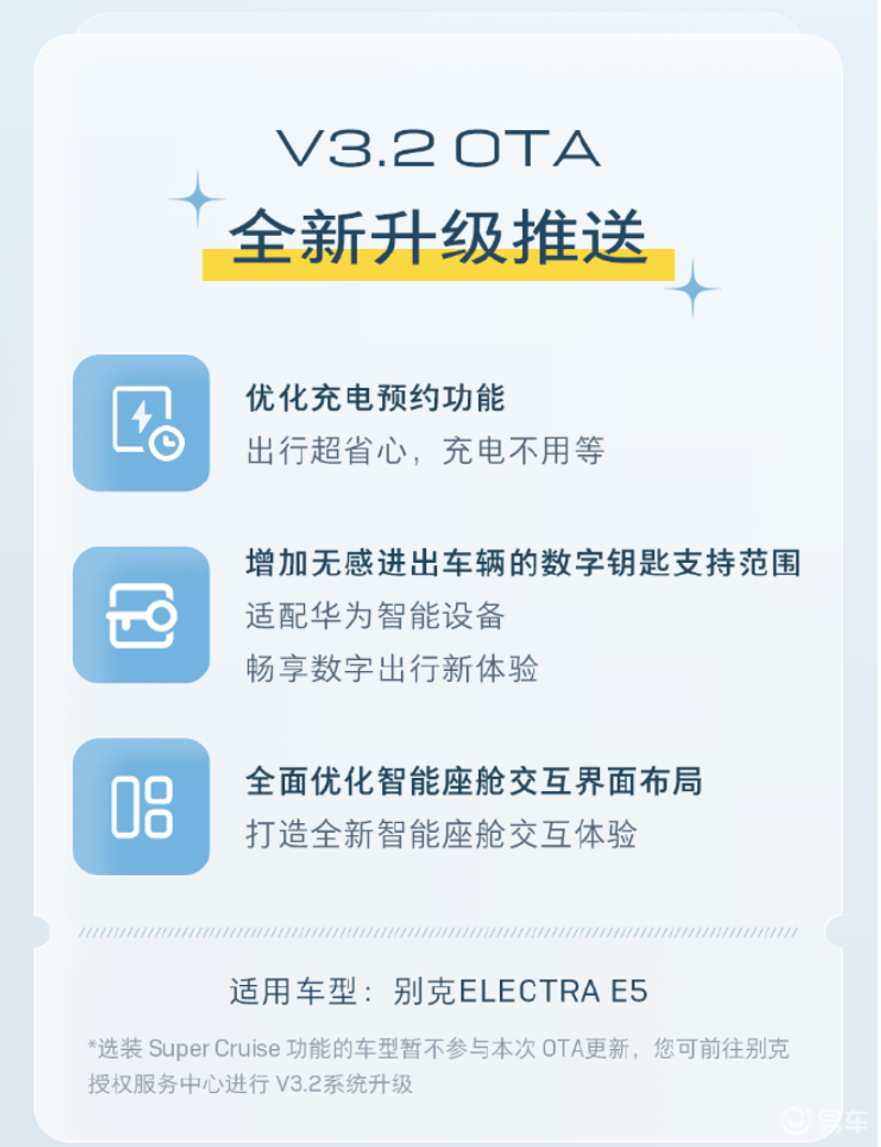 别克E5开启V3.2版本OTA更新 多项功能升级插图