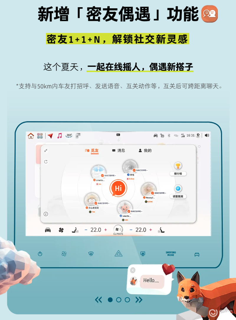 smart推出1.4.0版本OTA升级 新增密友偶遇功能等功能插图