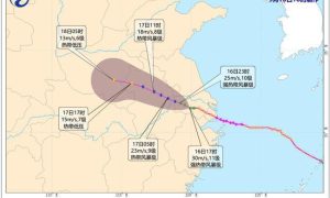 “贝碧嘉”减为强热带风暴 17日移入安徽河南境内缩略图