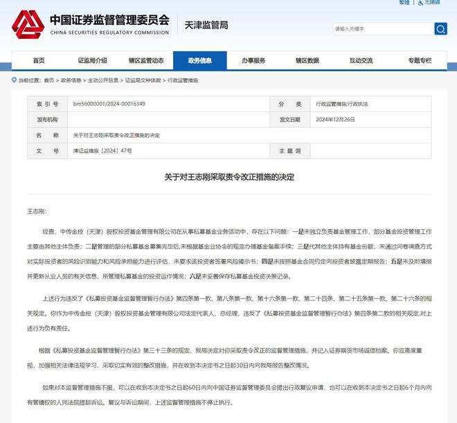 中传金控、新沃投资、子正资管私募业务违规被监管点名插图1