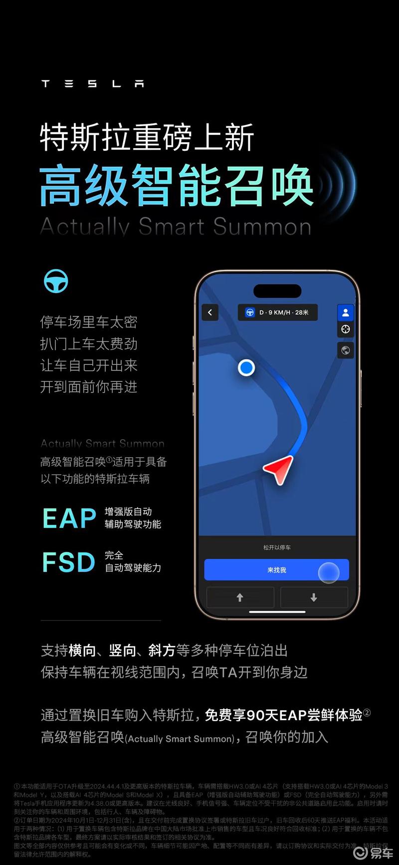 特斯拉开启OTA升级 推出高级智能召唤ASS功能插图